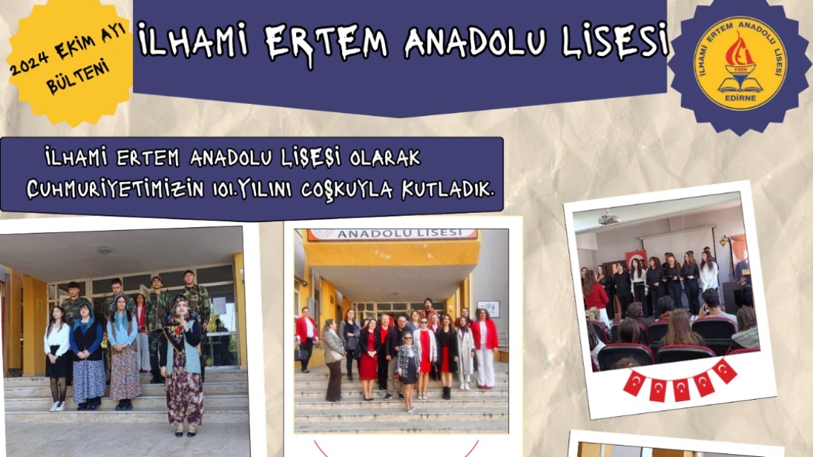 İLHAMİ ERTEM ANADOLU LİSESİ EKİM AYI BÜLTENİ